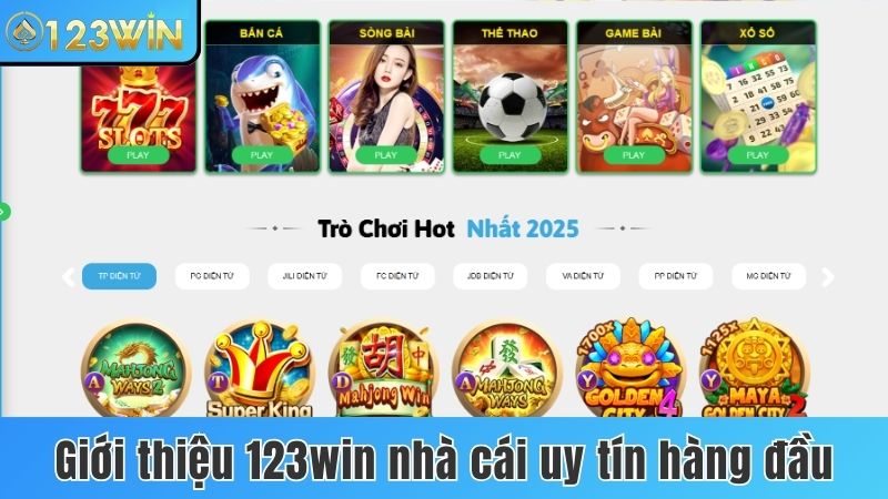 Giới thiệu 123win nhà cái uy tín hàng đầu