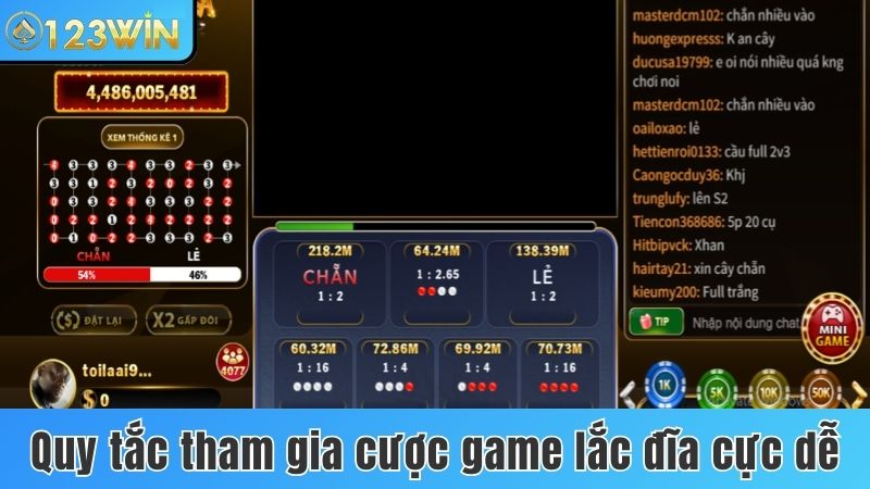 Quy tắc tham gia cược game lắc đĩa cực dễ hiểu